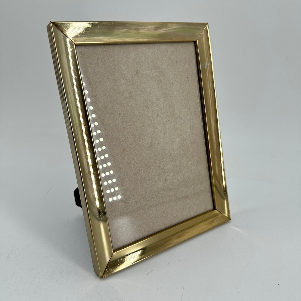 Carr USA Vintage Gold Tone Metal 5x7 Picture Frame Tabletop Display